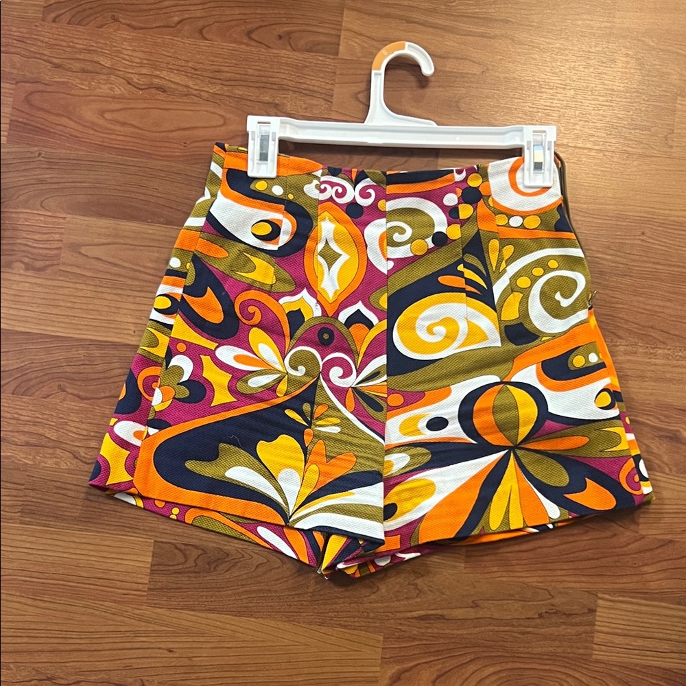 Zara Multicolor High Waist Women's Shorts